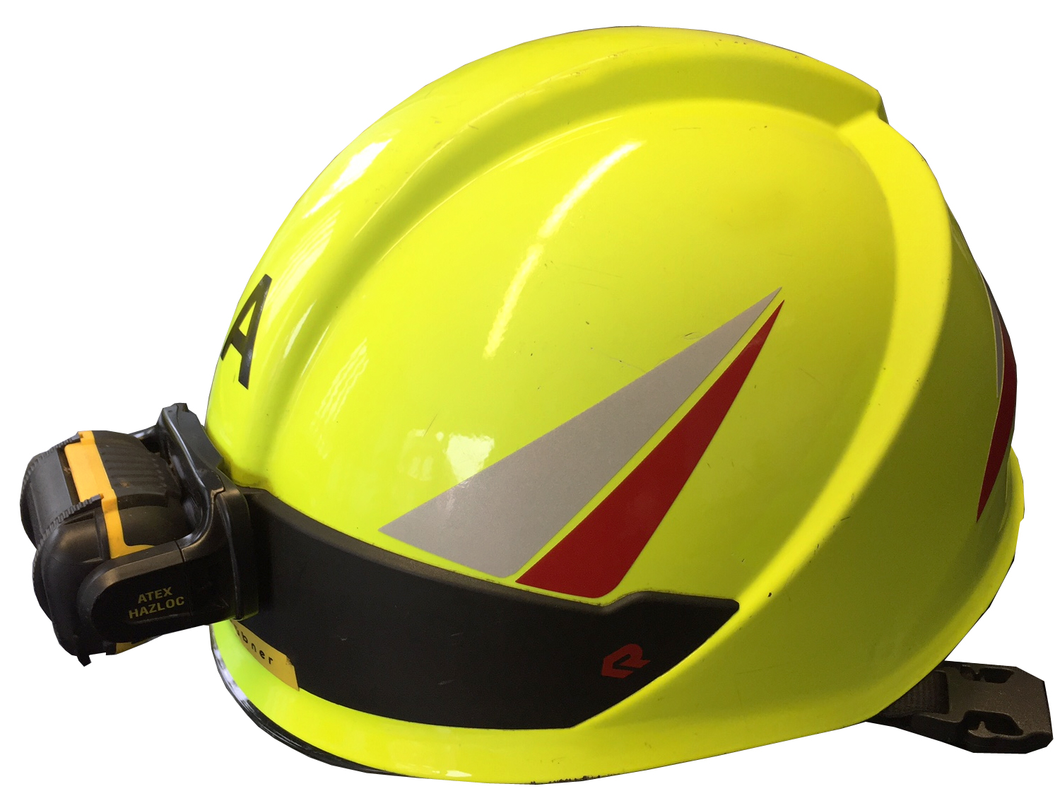Helmkennzeichnung Feuerwehrhelm Rosenbauer Heros-Smart SILBER-ROT